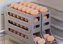 🧑‍🍳Rangement pour oeufs à 4 étages avec design incliné